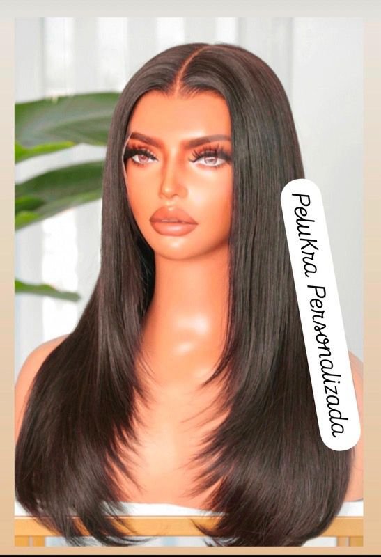 18” straight texture HD lacefrontal 13x6 bleach knots pre plugged, 150 density